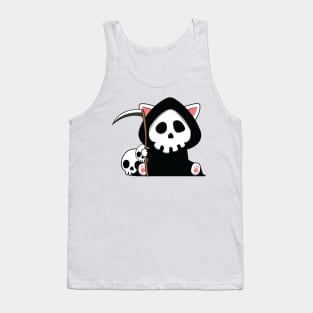 Cute Death Cat Tank Top